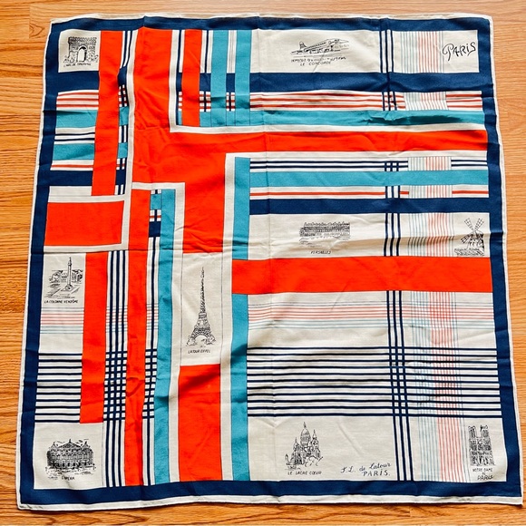 Accessories - Paris Scarf Eiffel Tower Moulin Rouge